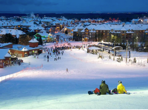 Blue Mountain at Night